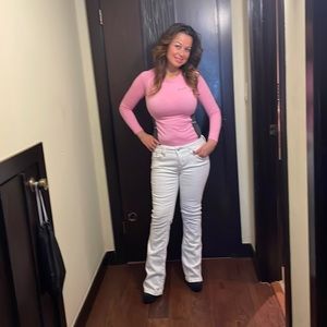 Pants white very beautiful and new without tags